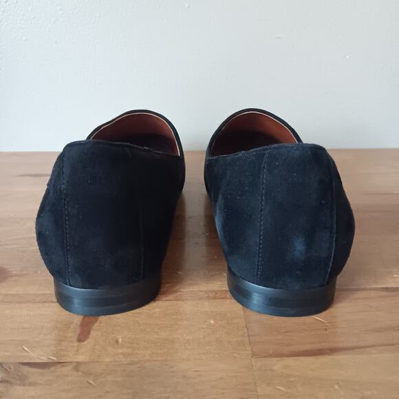 Vionic Willa Flats Womens 8 W Black Suede Loafers Comfort Casual - Picture 6 of 11